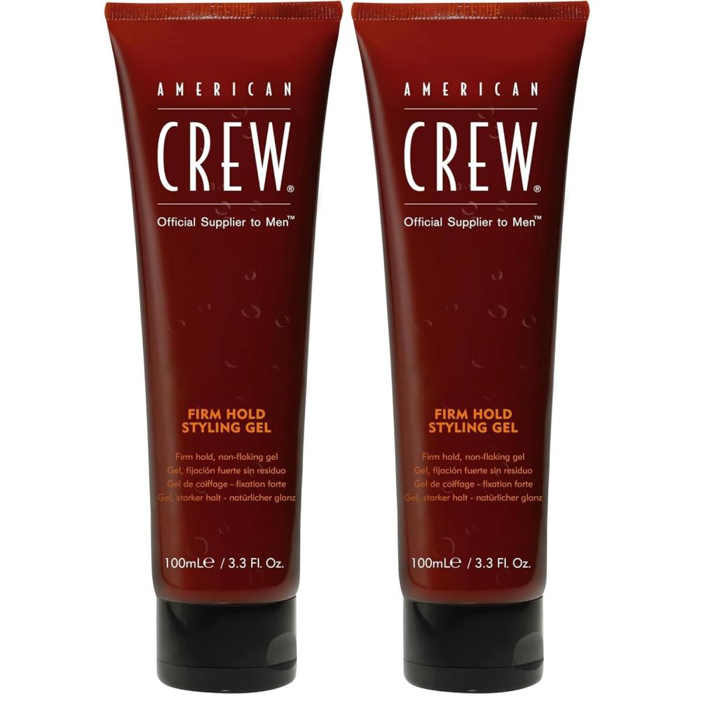 American Crew Men’s Hair Styling Gel, Firm Hold, Non-Flaking, 3.3 fl oz(3.3 Fl Oz (Pack of 2))