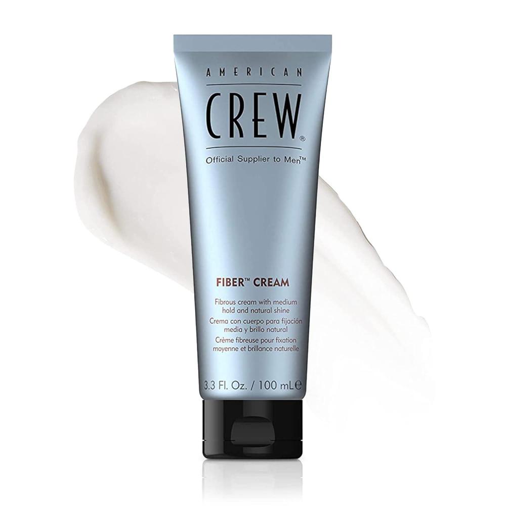 American Crew Men’s Fiber Cream, Like Hair Gel with Medium Hold & Natural Shine, 3.3 Fl Oz(Fiber Cream)